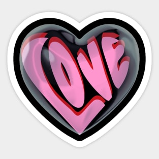 Love Heart Balloon | Valentine | Lovely Couple Sticker